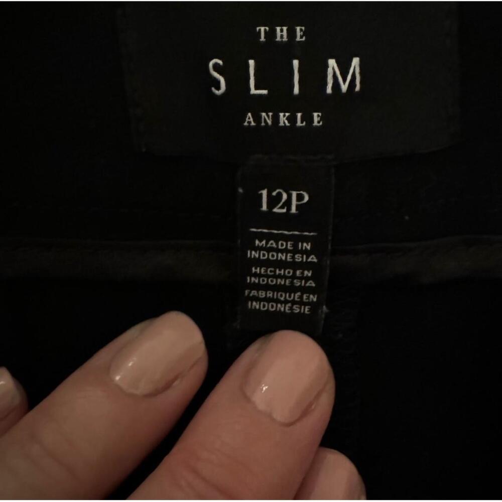 White House Black Market 12P Black Slim Ankle Pants Professional Workwear - Picture 5 of 15
